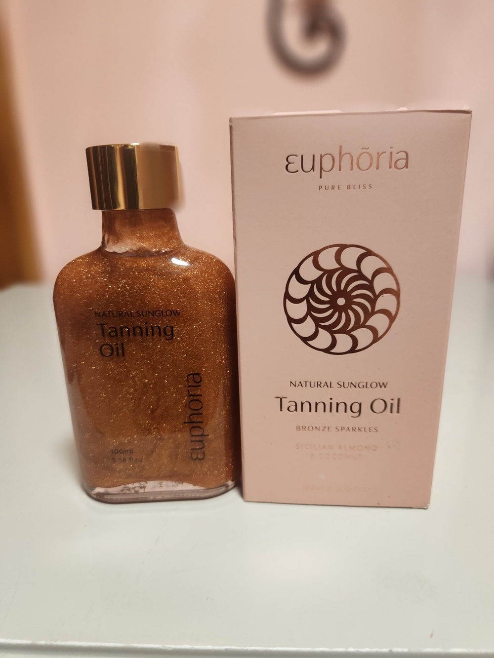 Euphoria Pure Bliss Shimmer Tanning Oil Vegan Cruelty-Free Body 100ml